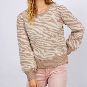 NWT Anthropologie zebra sweater